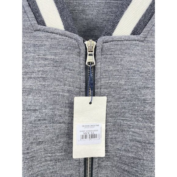 Eidos Napoli Trim Fit Heathered Wool Baseball Jacket (Slim Fit) NWT $595 (A4) - Picture 9 of 12